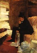 Jean-Louis Forain The Widower oil on canvas